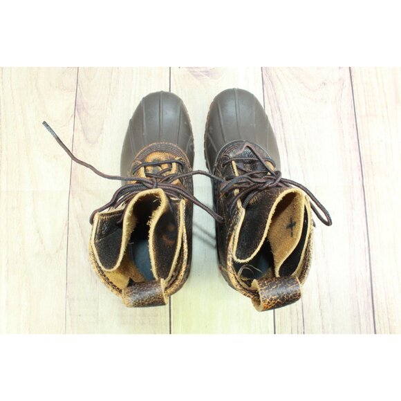 LL Bean Bean Boot Bison Dark Brown Brick Red Size 6 M - Picture 9 of 10